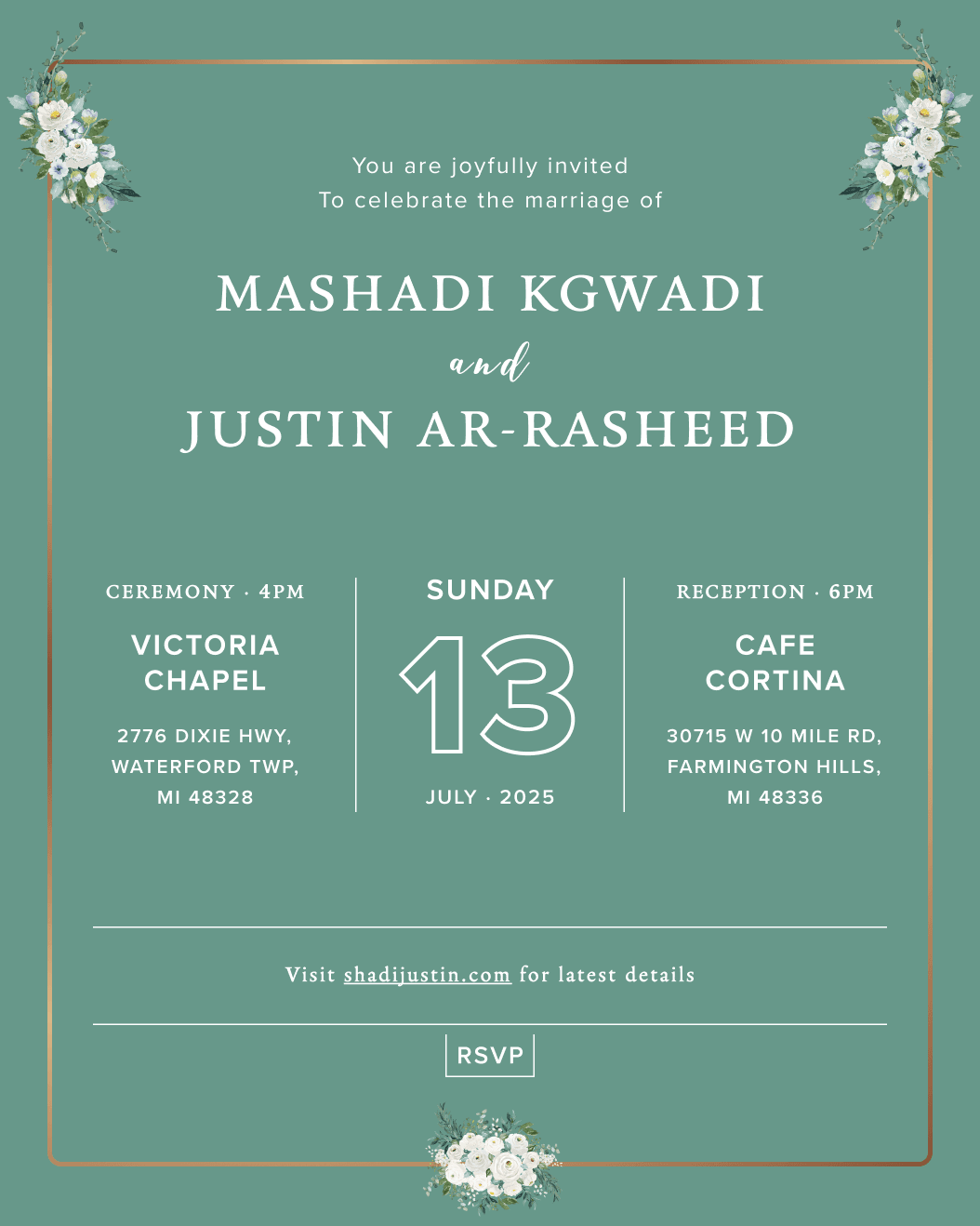 Wedding invitation